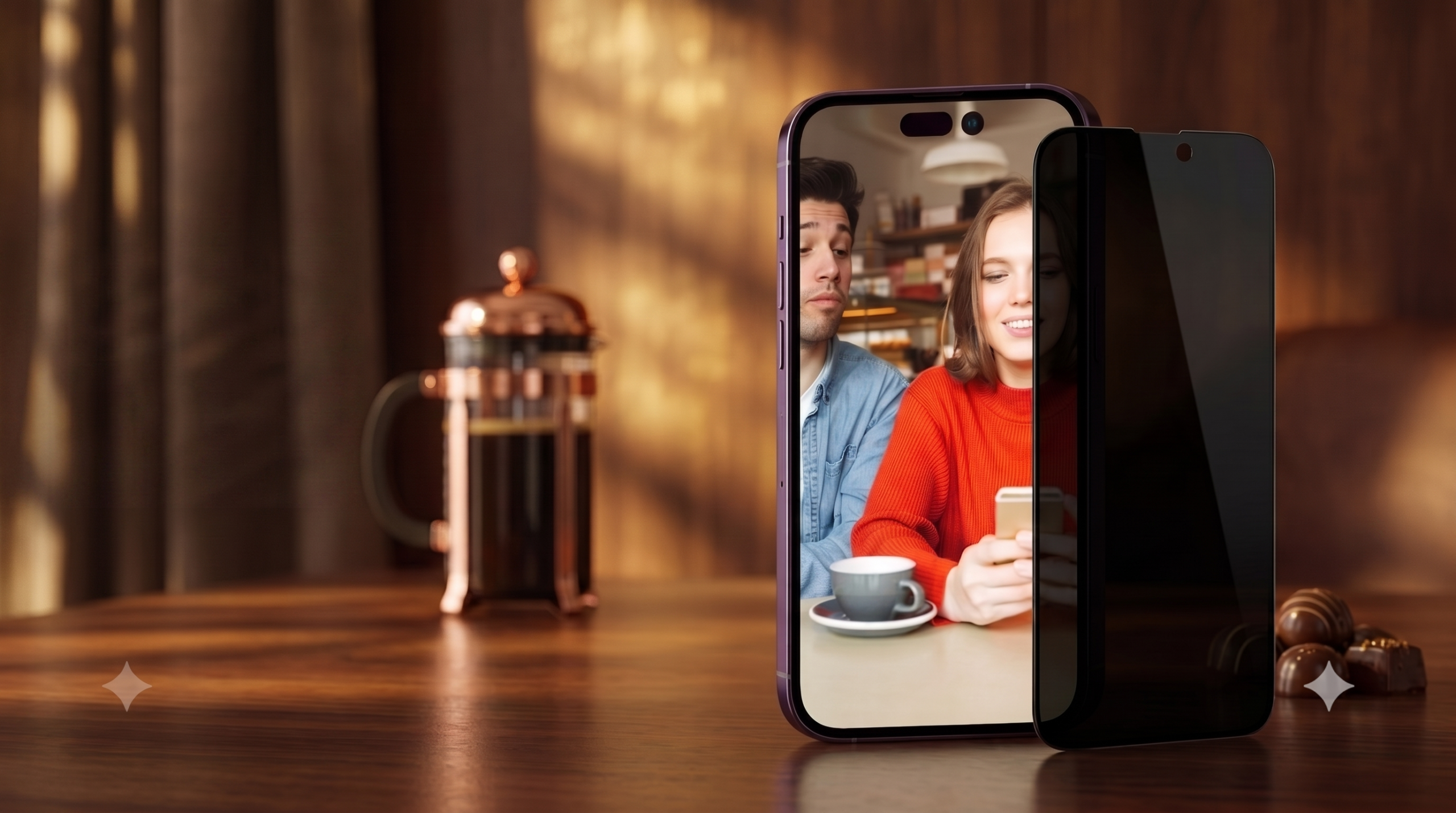 Borderless Privacy Glass Screen Protector